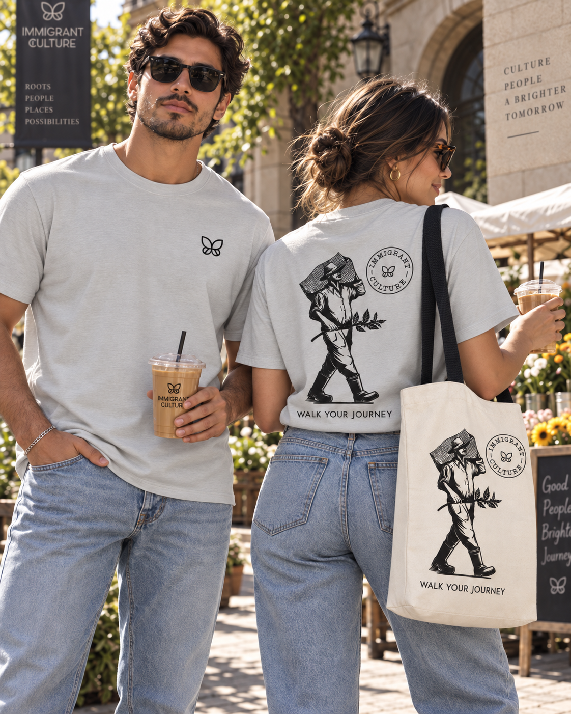 El Caminante shirt in Icy Grey, lifestyle