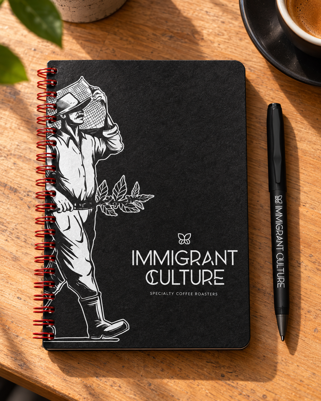 Immigrant Culture notebook and matching pen