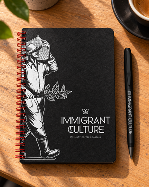 Immigrant Culture notebook and matching pen